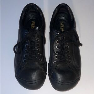 Keen Men's Black Leather Sneakers